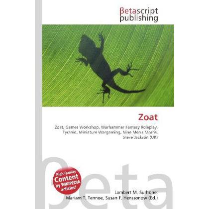 Zoat, Fachbücher von Lambert M. Surhone, Miriam T. Timpledon, Susan F. Marseken