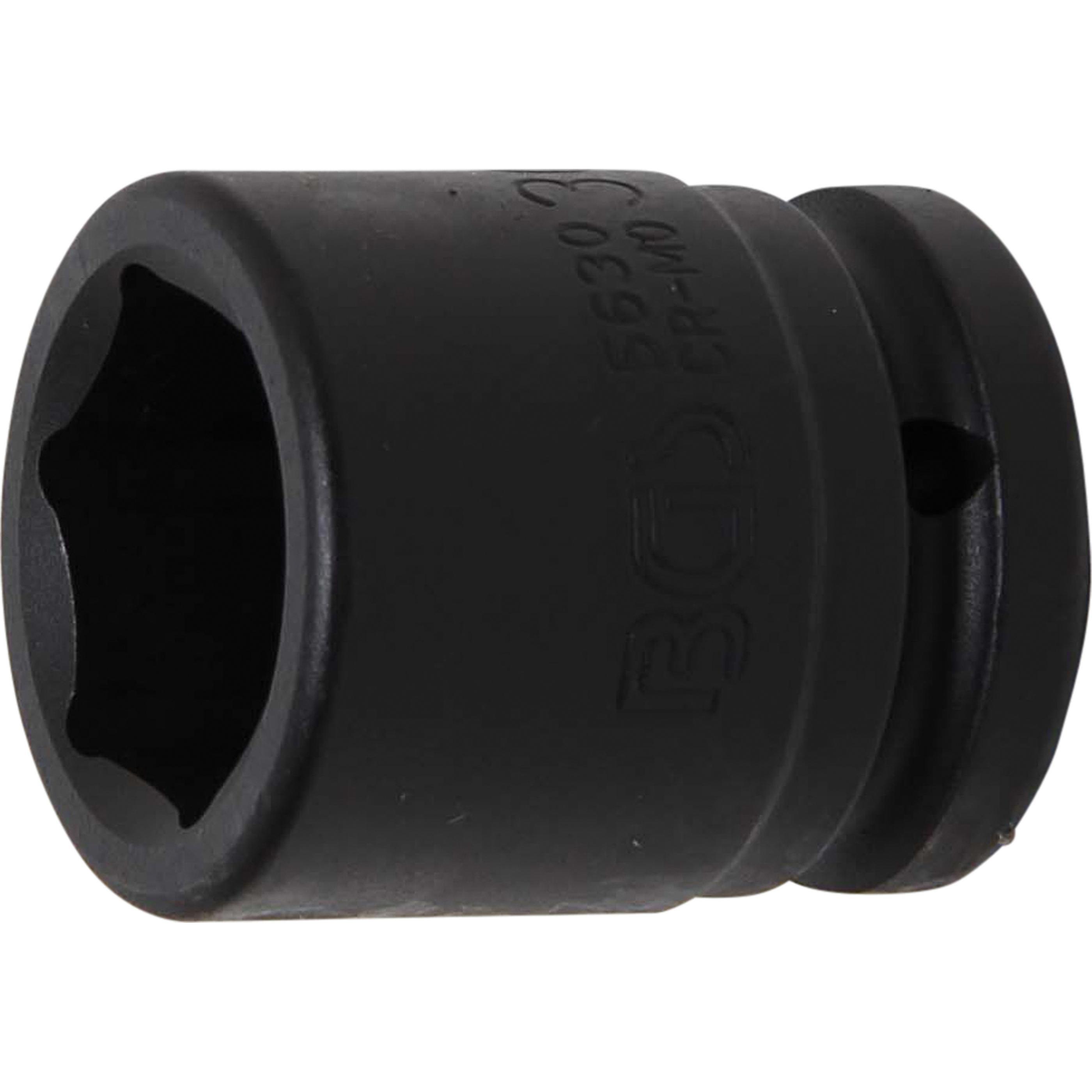 BGS, Steckschlüssel + Stecknuss, Kraft-Steckschlüssel-Einsatz Sechskant Antrieb Innenvierkant 20 mm (3/4") SW 30 mm (30 ...