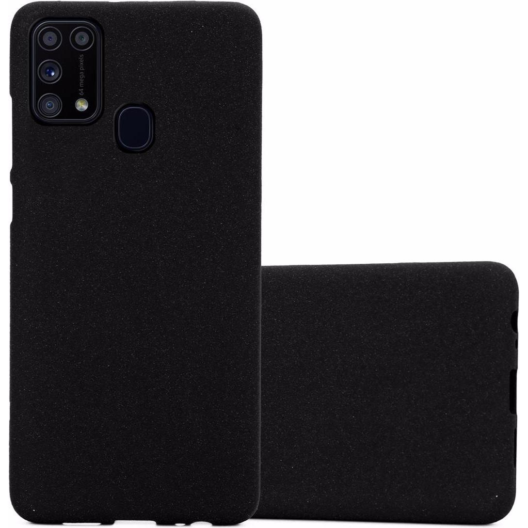 Cadorabo TPU Frosted Cover (Samsung Galaxy M31), Smartphone Hülle, Schwarz