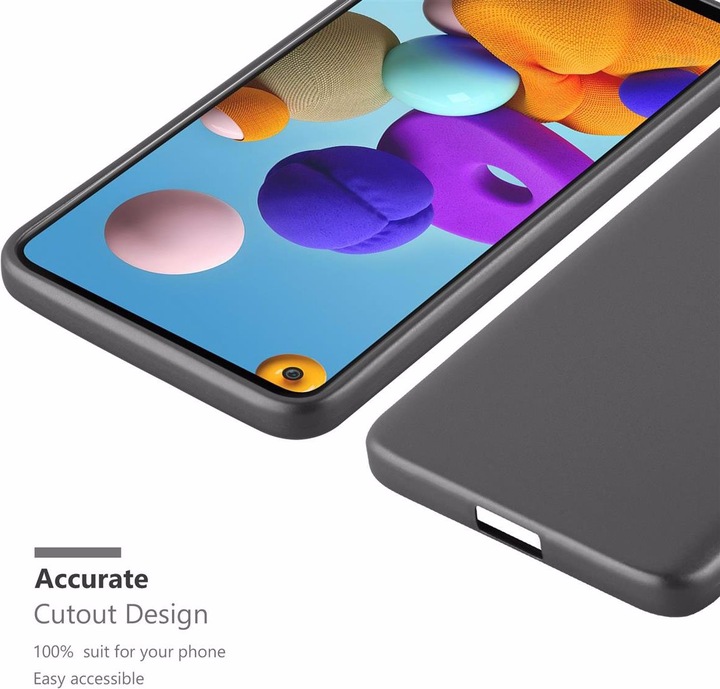 Actual product image Cadorabo TPU Matt Metallic Cover (Samsung Galaxy A21s)