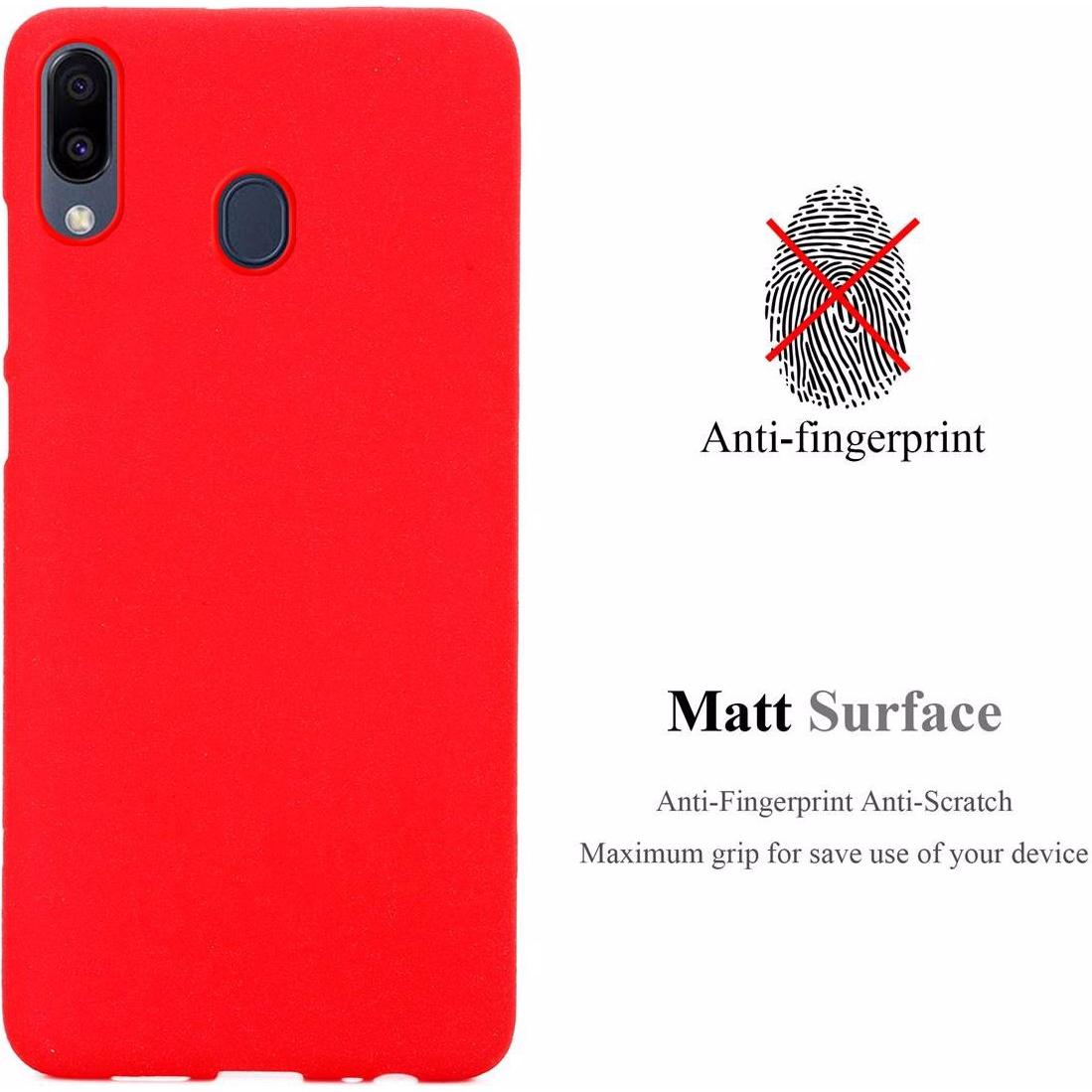 Thumbnail - Cadorabo TPU Frosted Cover (Samsung Galaxy M20), Smartphone Hülle, Rot