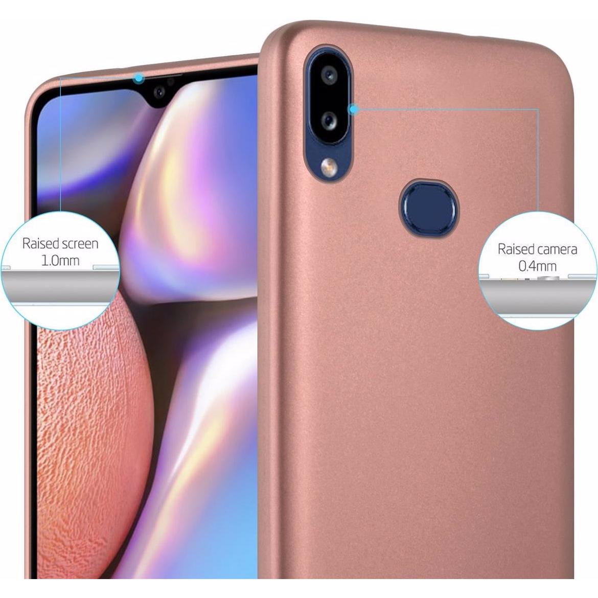 Thumbnail - Cadorabo TPU Matt Metallic Cover (Samsung Galaxy A10s), Smartphone Hülle, Rosa