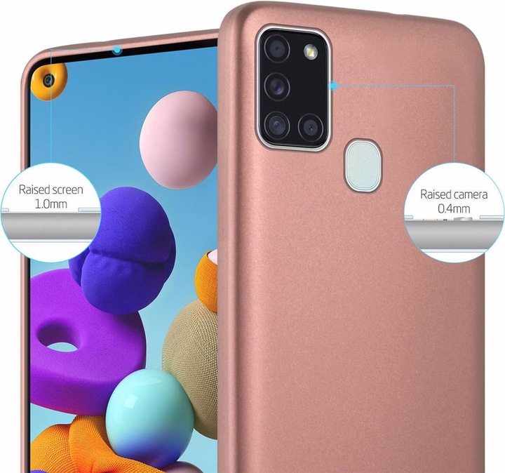 Produktbild Cadorabo TPU Matt Metallic Cover (Samsung Galaxy A21s)
