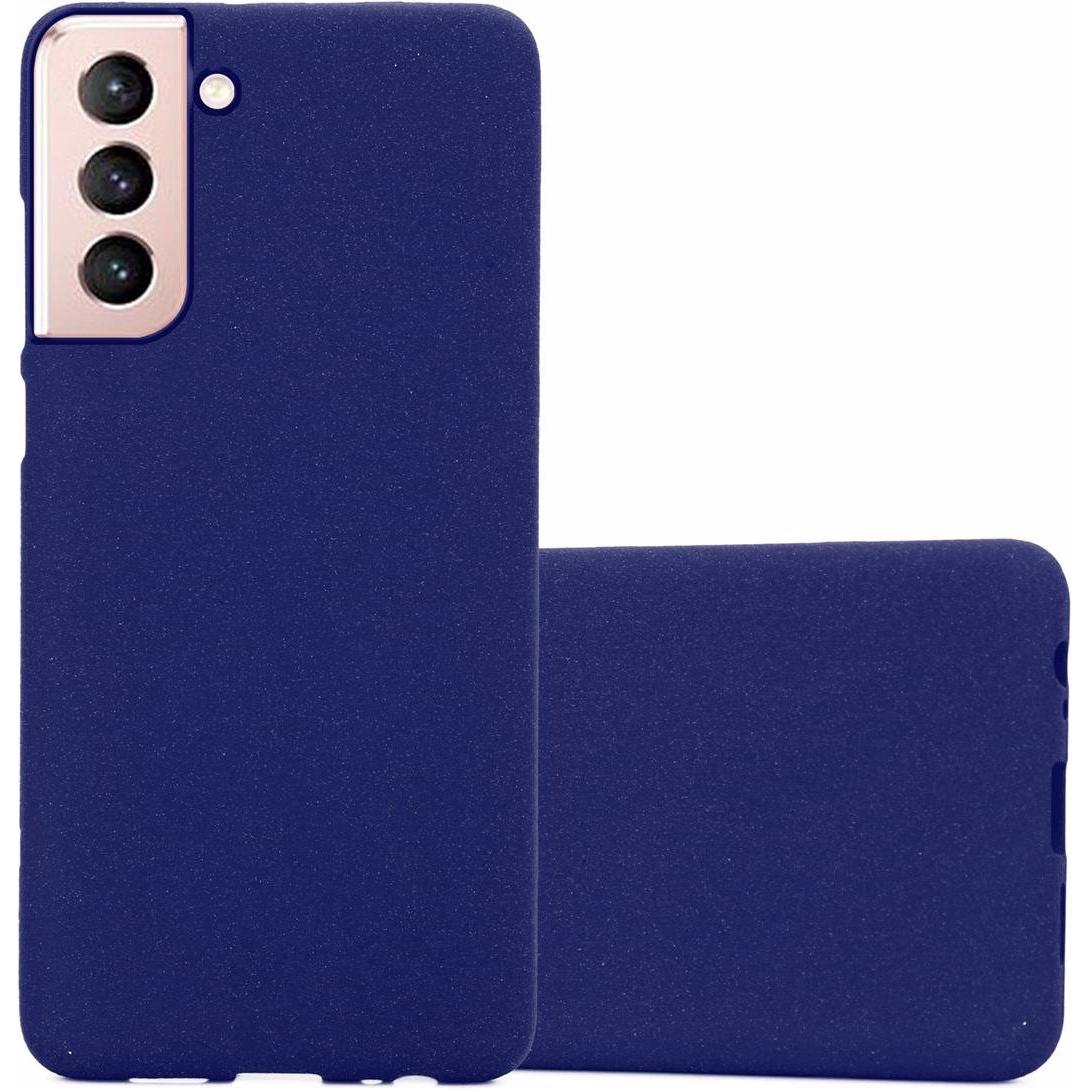 Cadorabo TPU Frosted Cover (Samsung Galaxy S21 5G), Smartphone Hülle, Blau