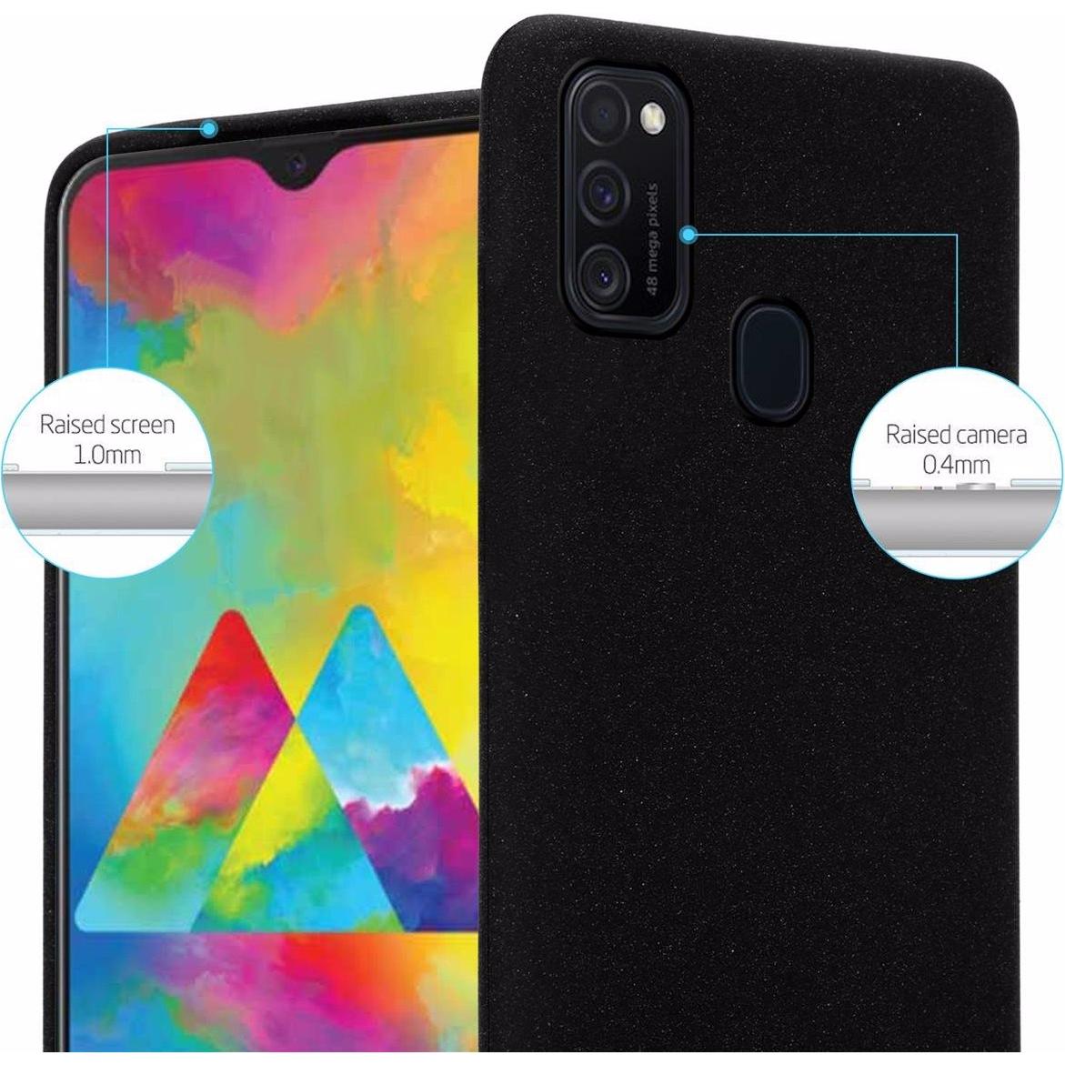 Thumbnail - Cadorabo TPU Frosted Cover (Samsung Galaxy M30s, Samsung Galaxy M21), Smartphone Hülle, Schwarz