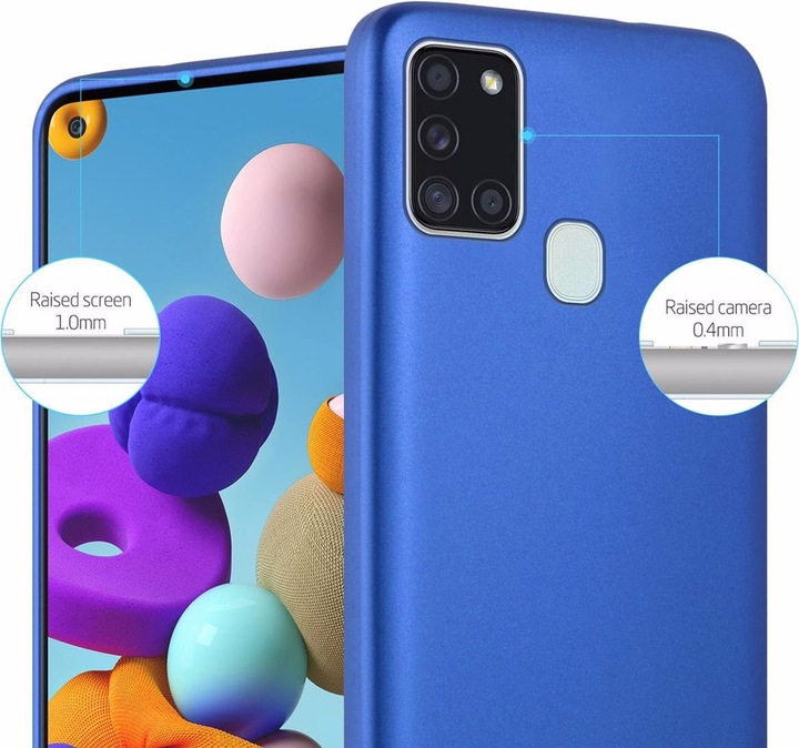 Actual product image Cadorabo TPU Matt Metallic Cover (Samsung Galaxy A21s)
