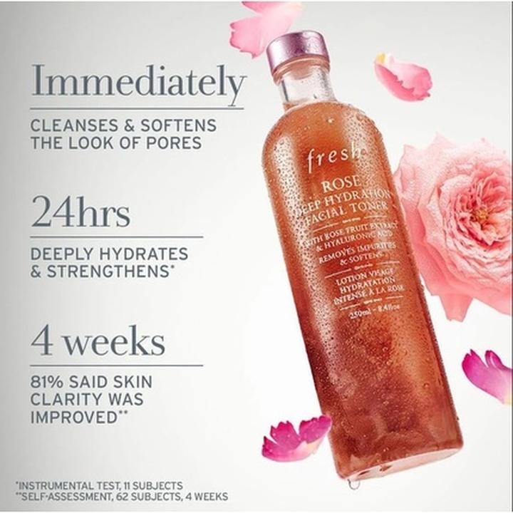 Actual product image Fresh Rose Deep Hydration Toner 400ml (Cleansing lotion, 400 ml)