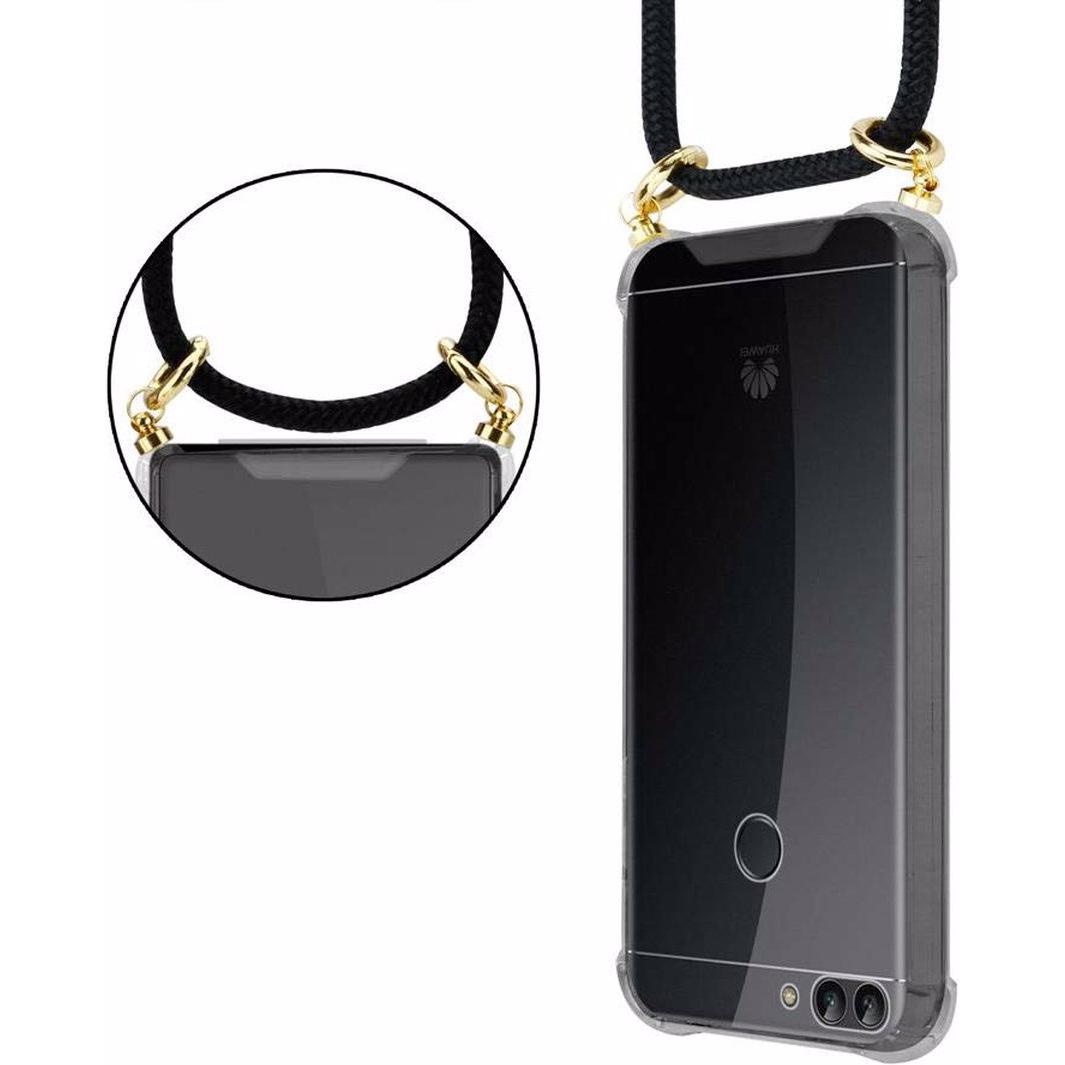 Thumbnail - Cadorabo TPU Handy Kette GOLD Cover, Handykette, Schwarz