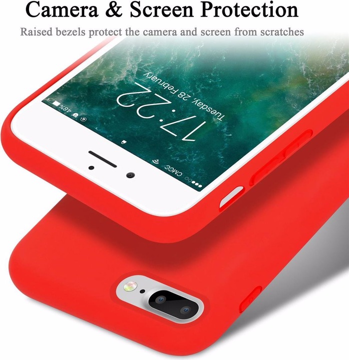 Produktbild Cadorabo TPU Liquid Silicone Case Cover (Apple iPhone 8 Plus, Apple iPhone 7 Plus, Apple iPhone 7s Plus)