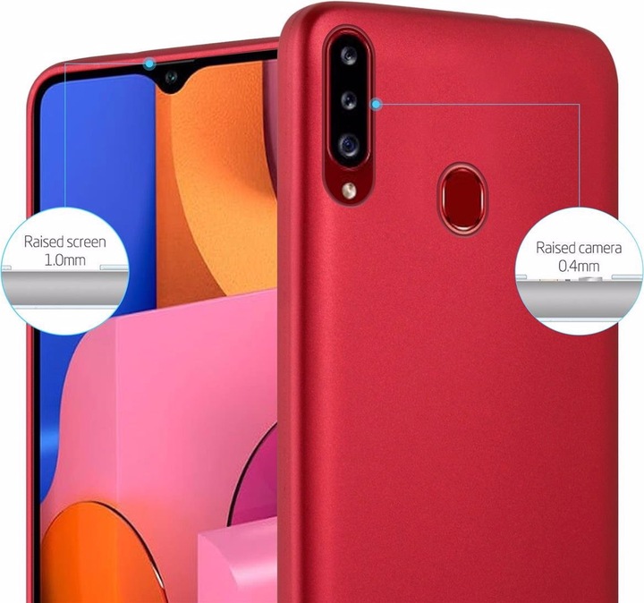 Produktbild Cadorabo TPU Matt Metallic Cover (Samsung Galaxy A20s)