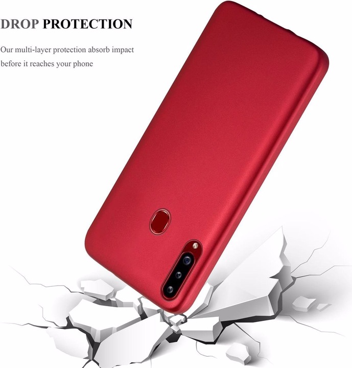 Produktbild Cadorabo TPU Matt Metallic Cover (Samsung Galaxy A20s)