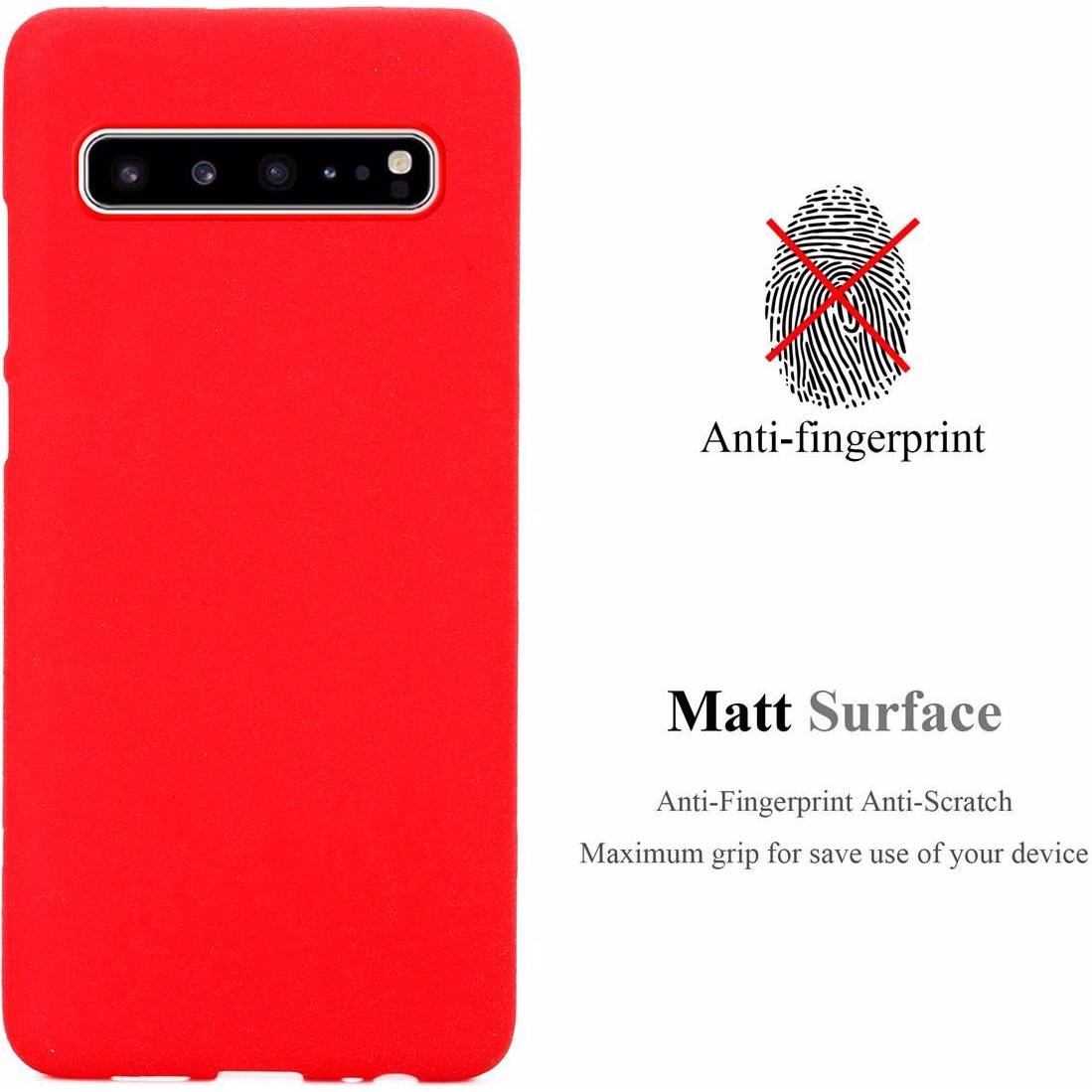 Thumbnail - Cadorabo TPU Frosted Cover (Samsung Galaxy S10 5G), Smartphone Hülle, Rot