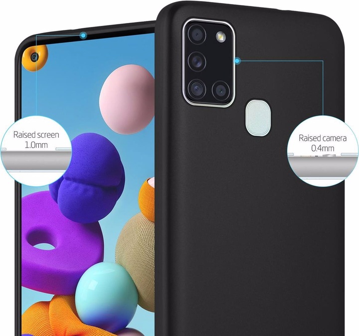 Produktbild Cadorabo TPU Matt Metallic Cover (Samsung Galaxy A21s)