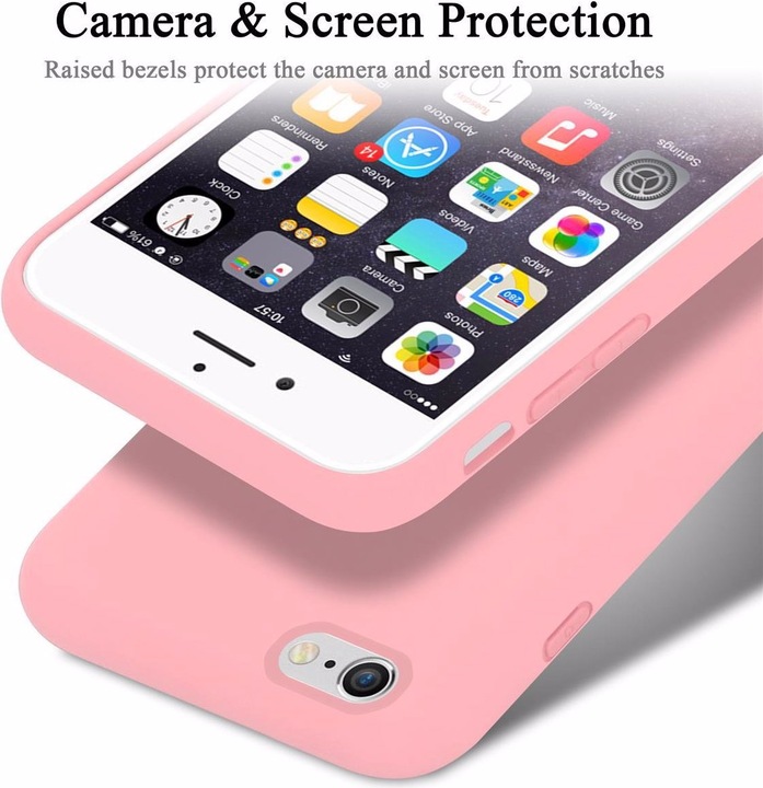 Actual product image Cadorabo TPU Liquid Silicone Case Cover (Apple iPhone 6 Plus)