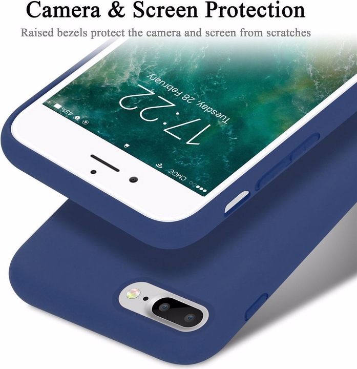 Produktbild Cadorabo TPU Liquid Silicone Case Cover (Apple iPhone 7 Plus, Apple iPhone 7s Plus, Apple iPhone 8 Plus)
