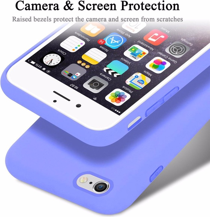 Actual product image Cadorabo TPU Liquid Silicone Case Cover (Apple iPhone 6 Plus)
