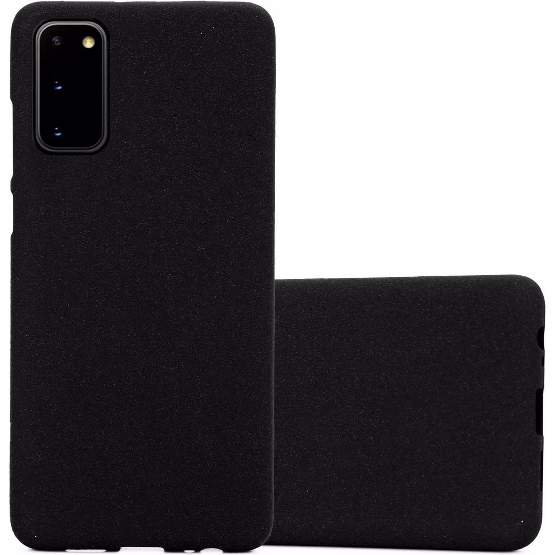 Cadorabo TPU Frosted Cover (Samsung Galaxy S20+), Smartphone Hülle, Schwarz