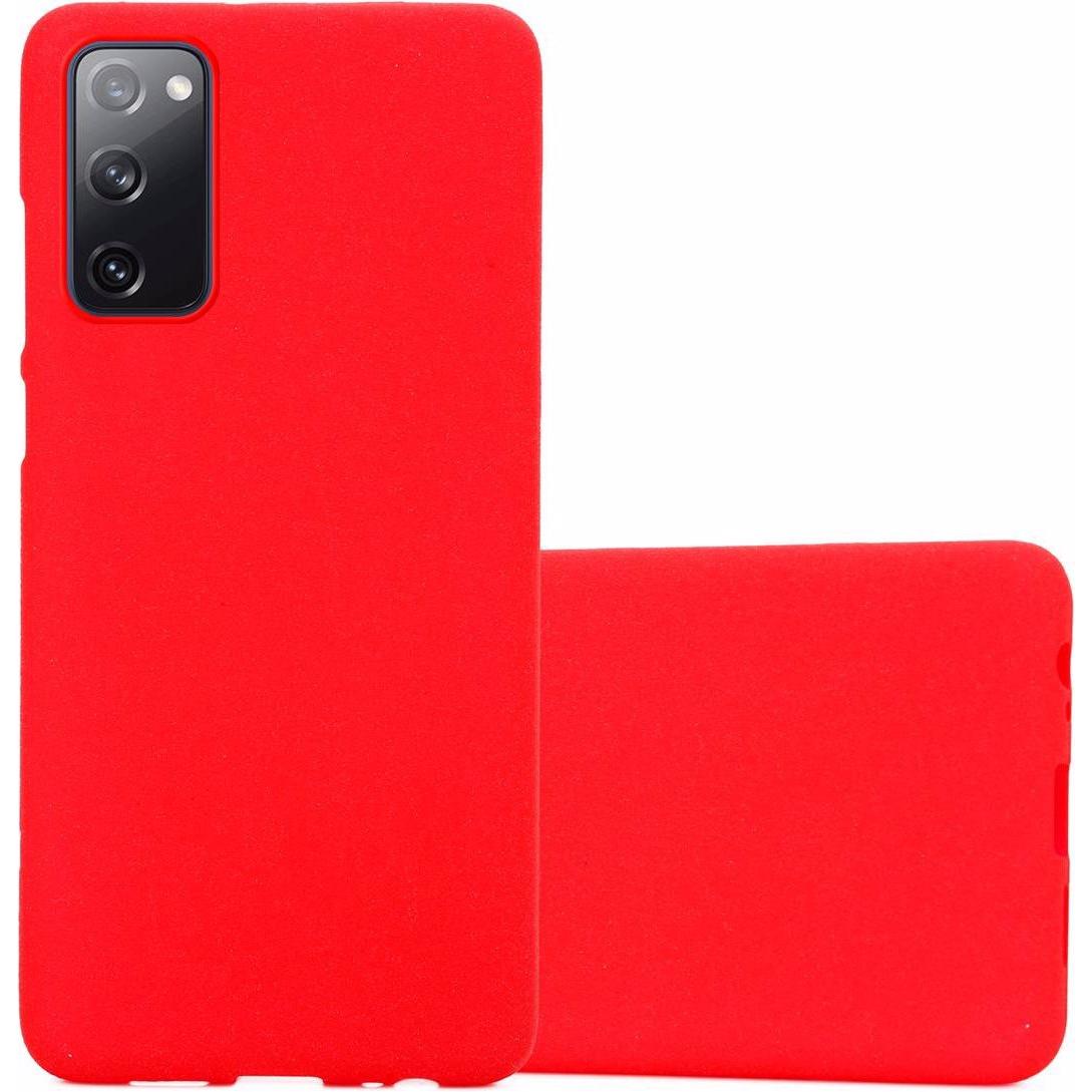 Cadorabo TPU Frosted Cover (Samsung Galaxy S20 FE), Smartphone Hülle, Rot