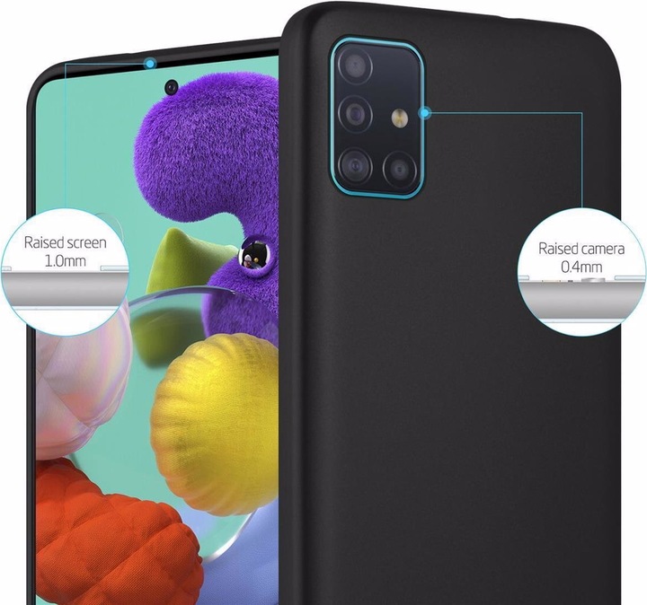 Produktbild Cadorabo TPU Matt Metallic Cover (Samsung Galaxy A51 5G)