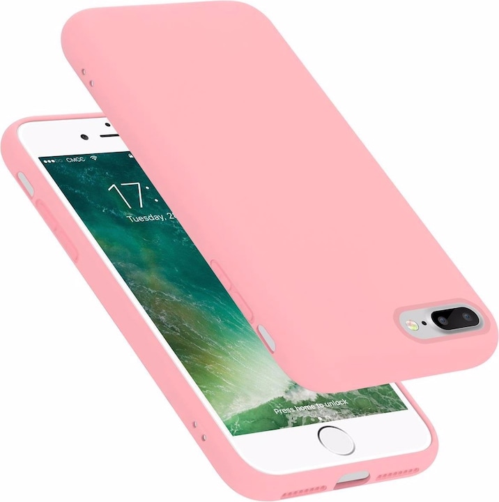 Produktbild Cadorabo TPU Liquid Silicone Case Cover (Apple iPhone 7 Plus, Apple iPhone 7s Plus)