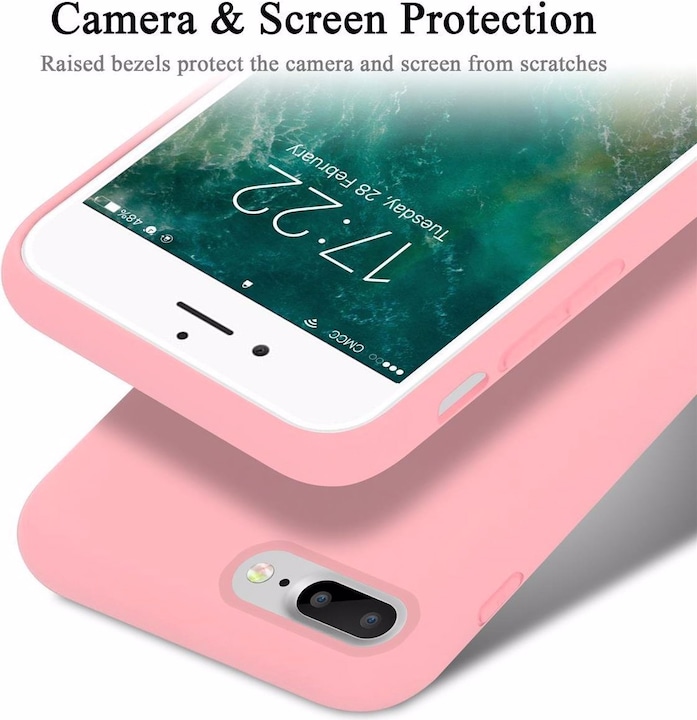 Produktbild Cadorabo TPU Liquid Silicone Case Cover (Apple iPhone 7 Plus, Apple iPhone 7s Plus)