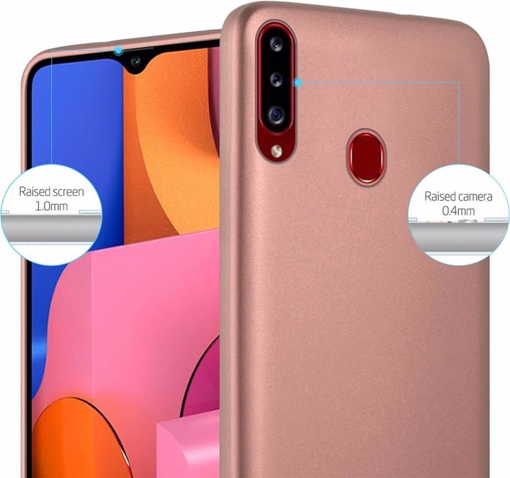 Produktbild Cadorabo TPU Matt Metallic Cover (Samsung Galaxy A20s)