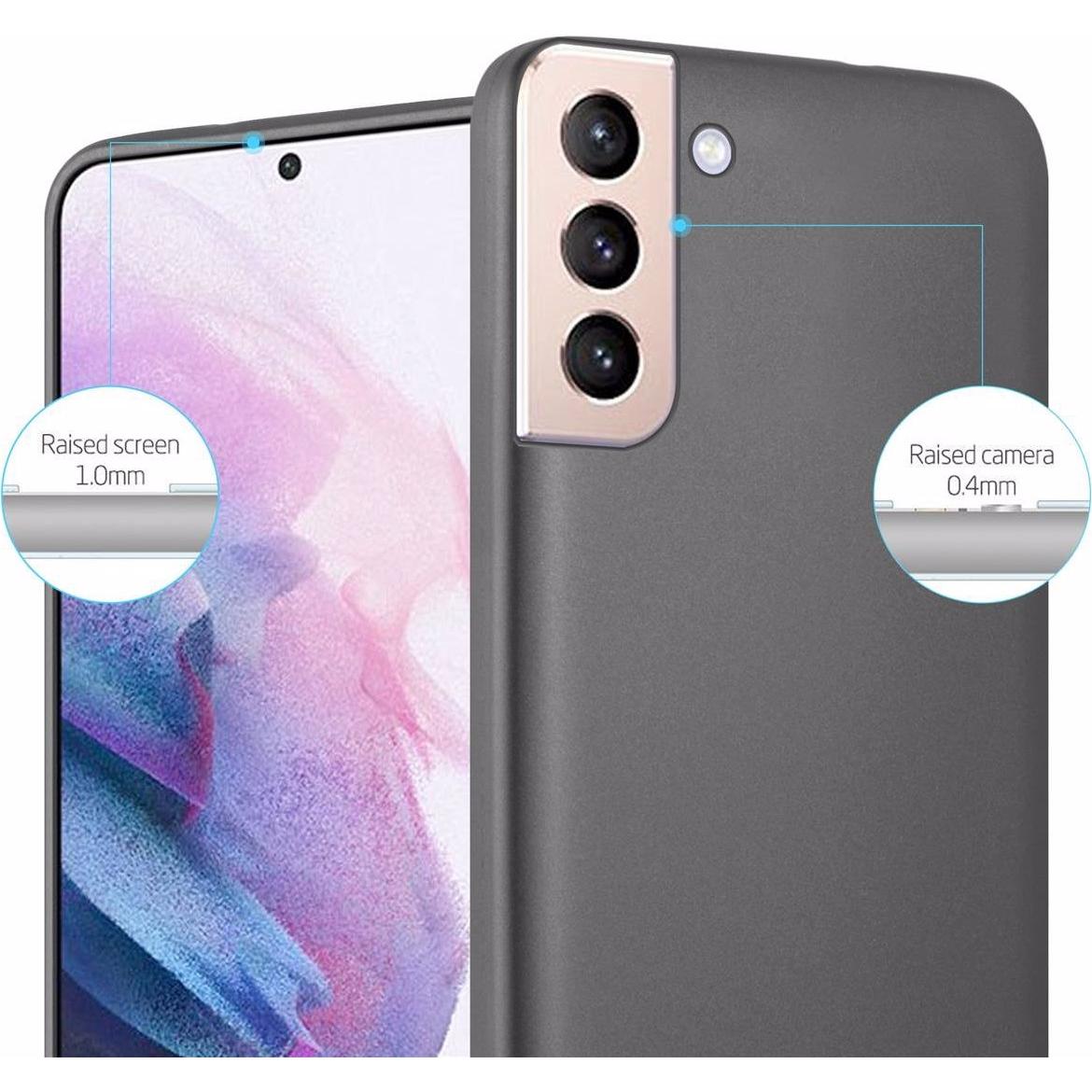 Thumbnail - Cadorabo TPU Matt Metallic Cover (Samsung Galaxy S21+), Smartphone Hülle, Grau