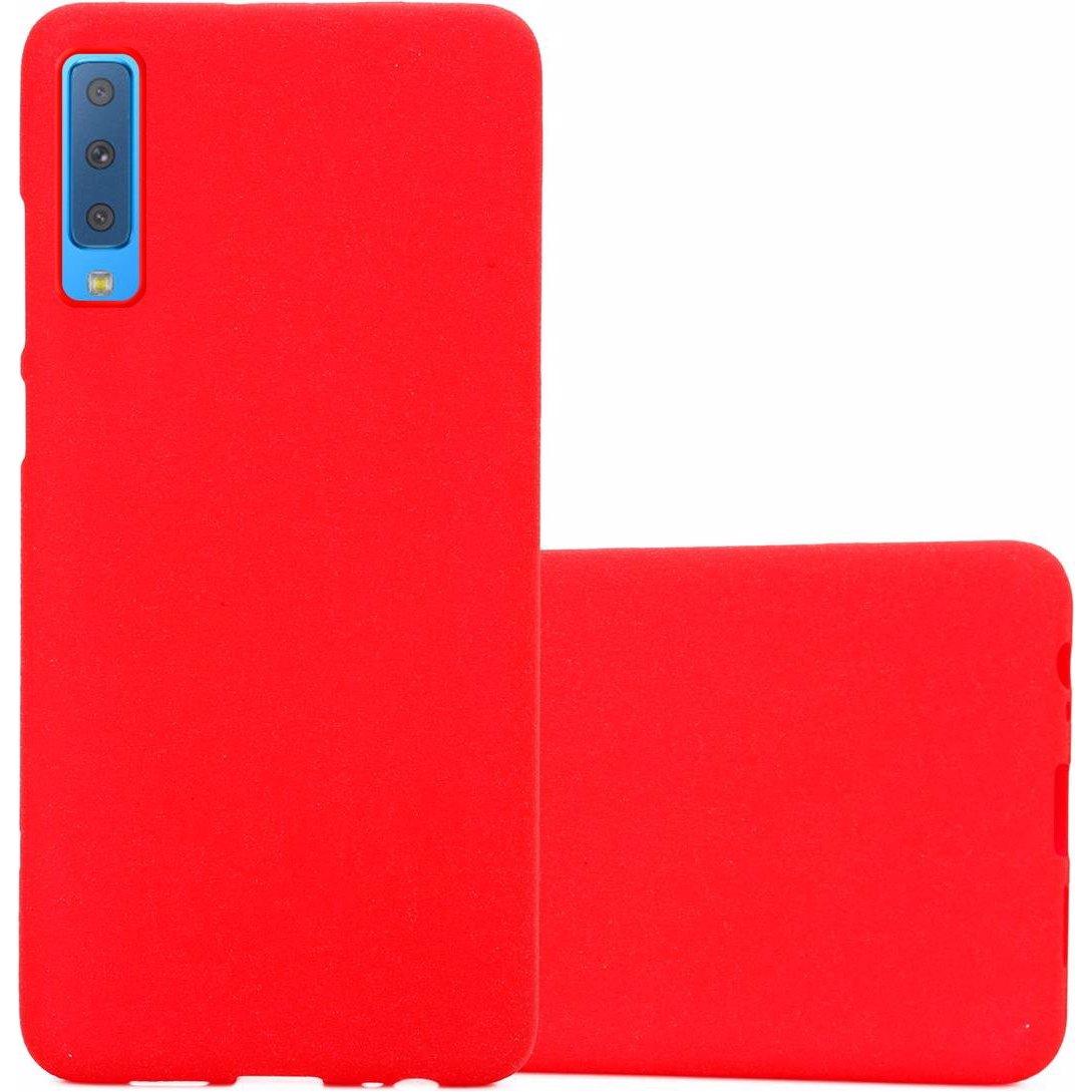 Thumbnail - Cadorabo TPU Frosted Cover (Samsung Galaxy A7 (2018)), Smartphone Hülle, Rot
