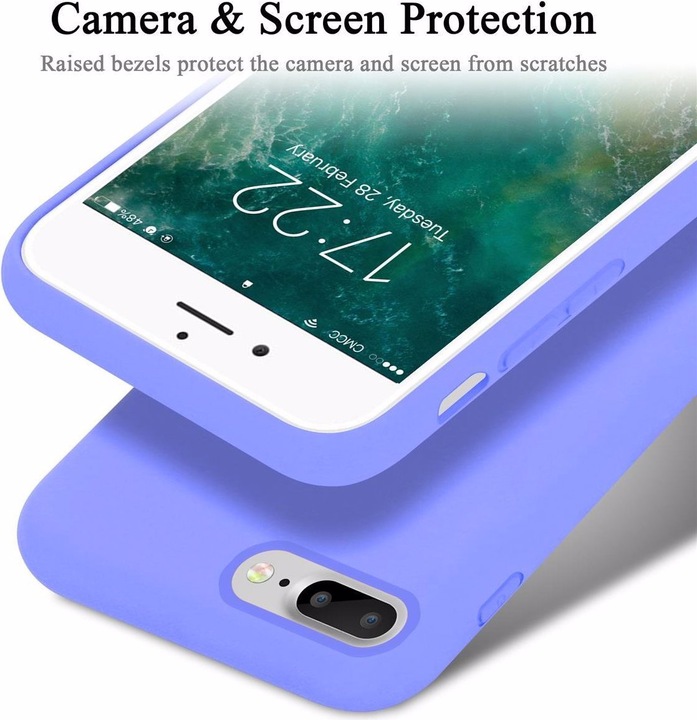 Produktbild Cadorabo TPU Liquid Silicone Case Cover (Apple iPhone 7s Plus, Apple iPhone 7 Plus, Apple iPhone 8 Plus)