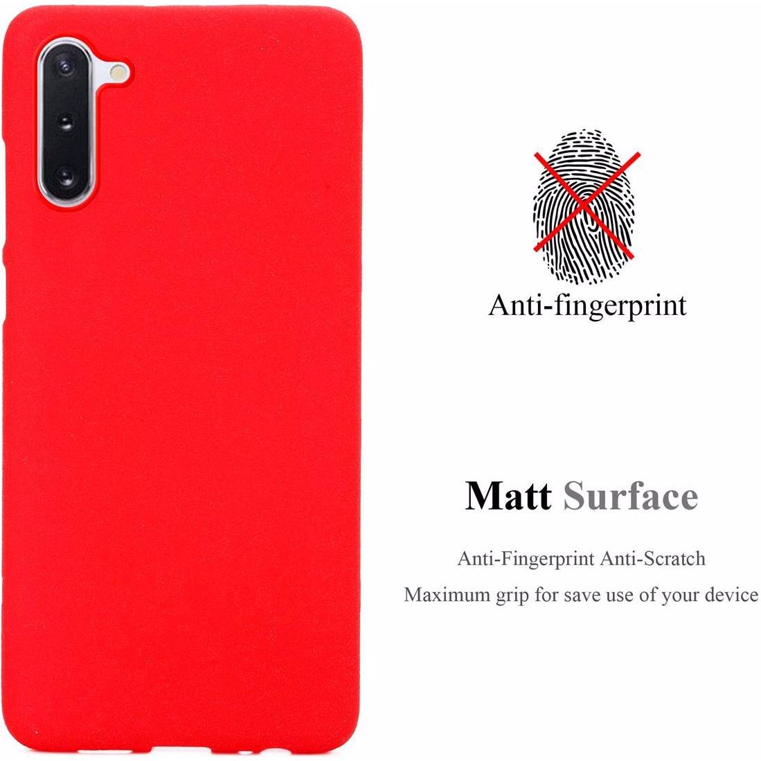 Thumbnail - Cadorabo TPU Frosted Cover (Samsung Galaxy Note 10), Smartphone Hülle, Rot