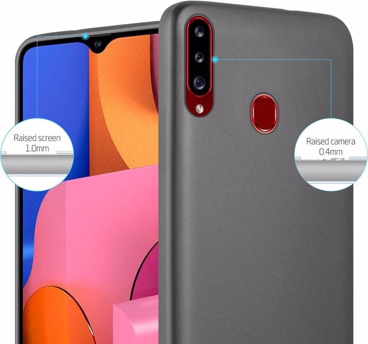 Produktbild Cadorabo TPU Matt Metallic Cover (Samsung Galaxy A20s)