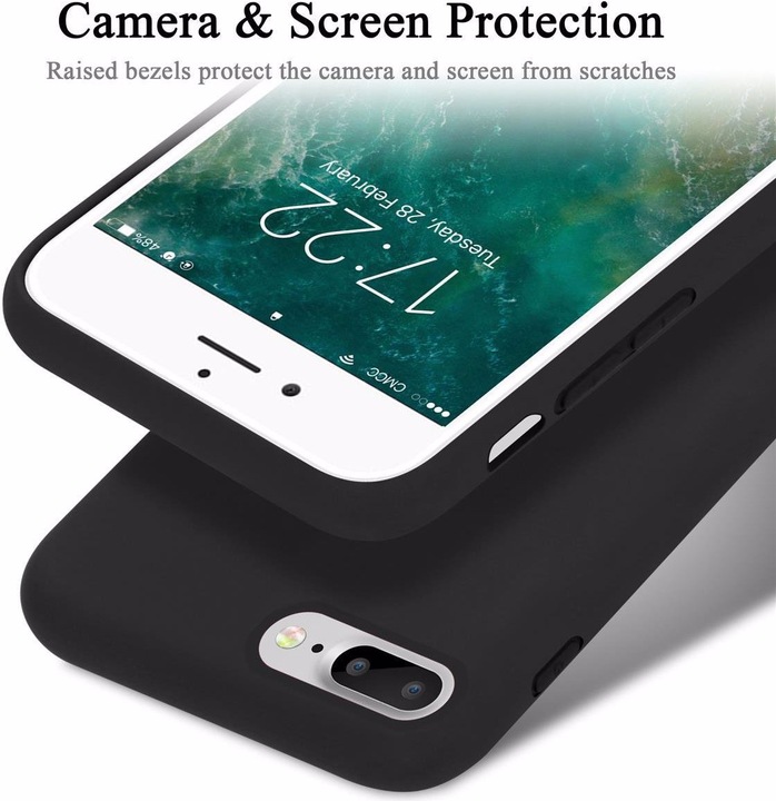 Produktbild Cadorabo TPU Liquid Silicone Case Cover (Apple iPhone 7 Plus, Apple iPhone 7s Plus, Apple iPhone 8 Plus)