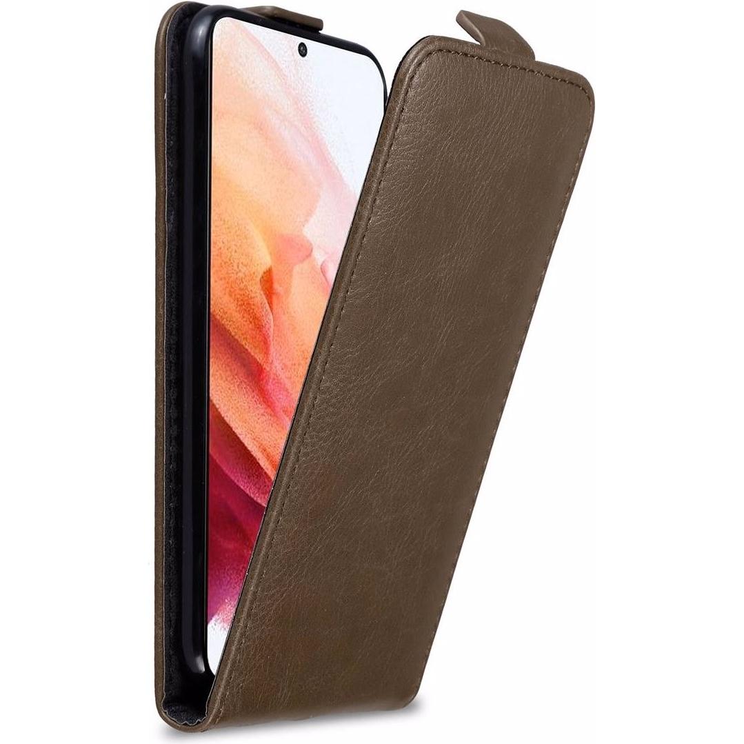 Thumbnail - Cadorabo Flip wie Invis Cover (Samsung Galaxy S21 5G), Smartphone Hülle, Braun