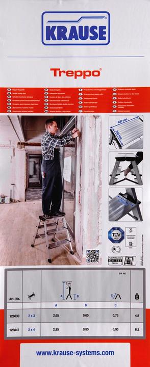 Immagine prodotto Krause Doppio passo pieghevole in alluminio kl (Stile, 42 cm)