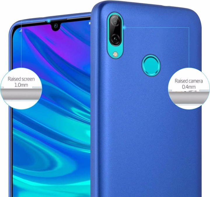 Actual product image Cadorabo TPU Matt Metallic Cover (Huawei P Smart (2019))