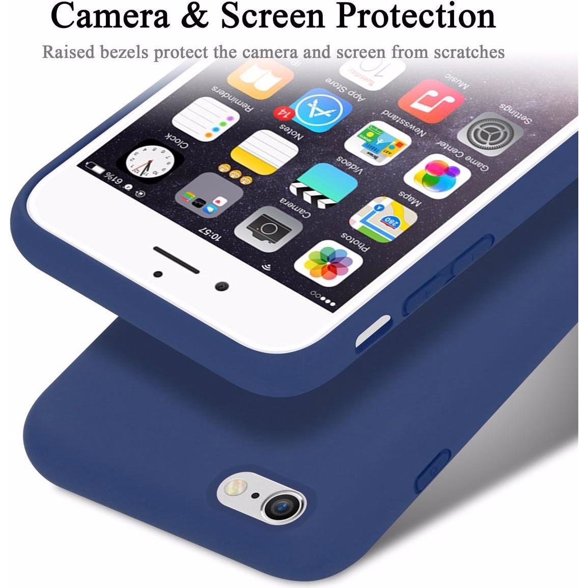 Thumbnail - Cadorabo TPU Liquid Silicone Case Cover (Apple iPhone 6 Plus), Smartphone Hülle, Blau