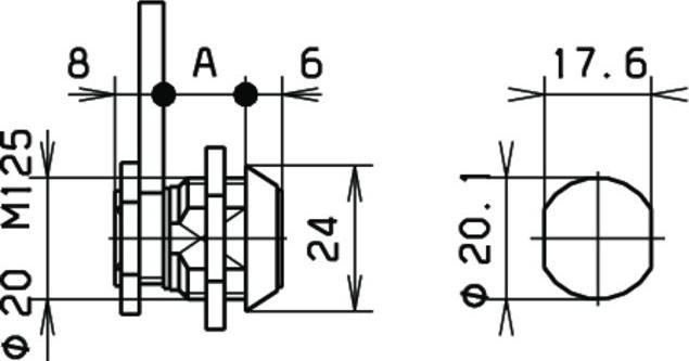 Actual product image Ronis 911 screw-in cylinder