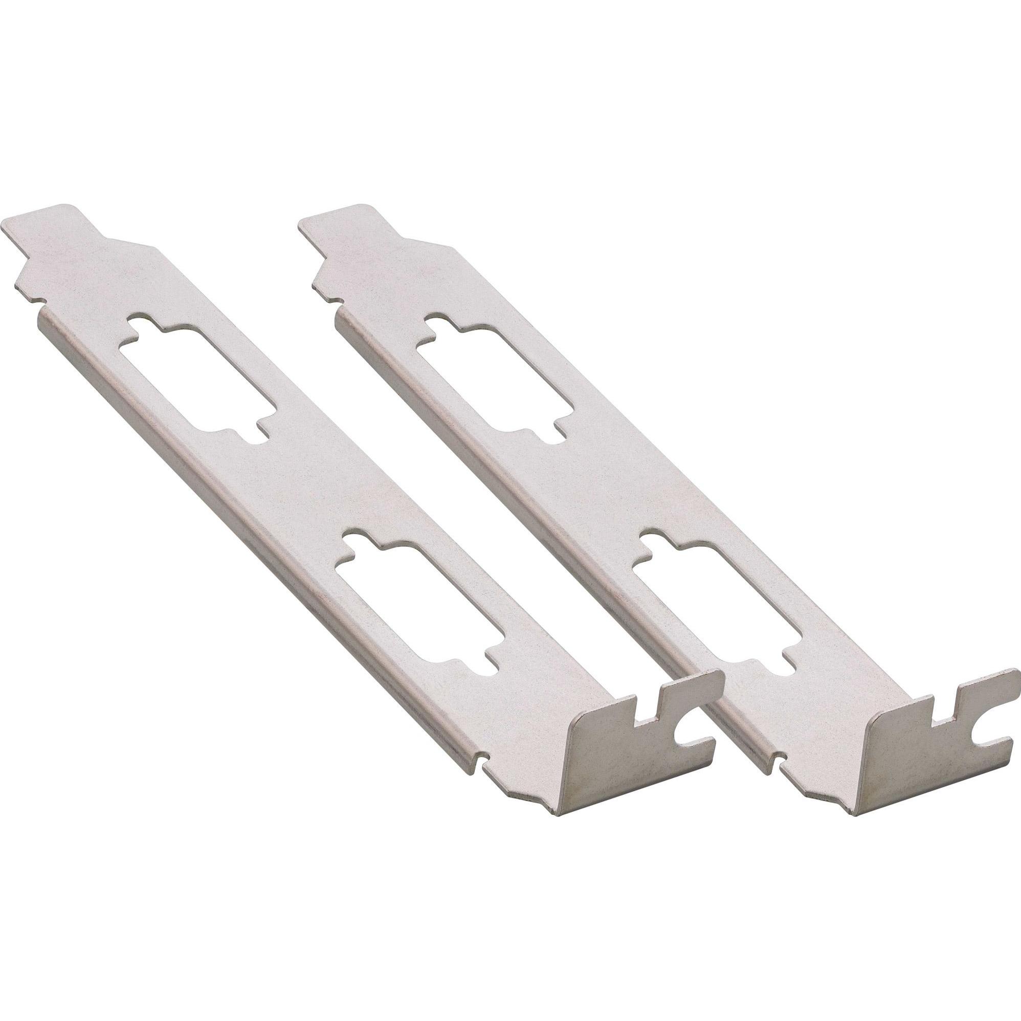 InLine Slotblech, zur Befestigung von 2x 9pol. Sub D Stecker oder Buchse, 2er Pack, PC Gehäuse Zubehör