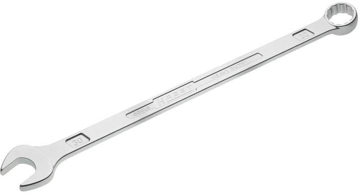 Produktbild HAZET Ring-Maulschlüssel ∙ extra lang ∙ schlanke Bauform 600LG-30 ∙ Aussen Doppel-Sechskant-Traction… (30 mm)