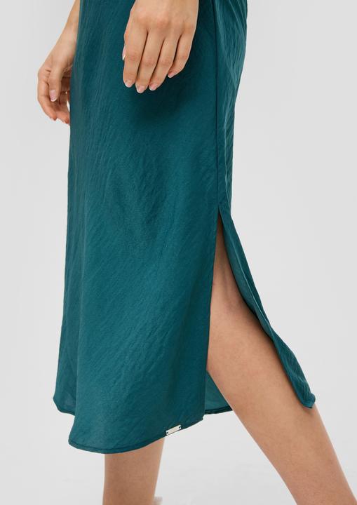Image du produit s.Oliver Kleid Fliessendes Satinkleid mit Spaghetti-Trägern (40)
