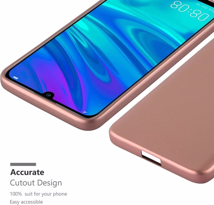 Actual product image Cadorabo TPU Matt Metallic Cover (Huawei P Smart (2019))