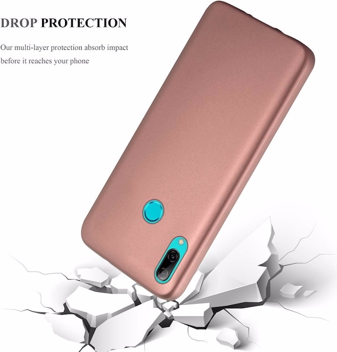 Actual product image Cadorabo TPU Matt Metallic Cover (Huawei P Smart (2019))