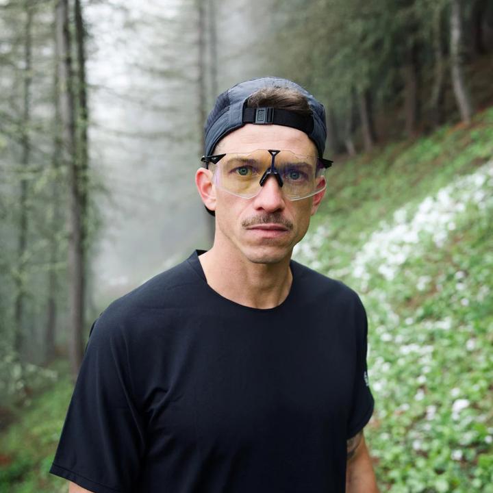 Actual product image 100% Hypercraft (Gloss Black, Photochromic Purple Mirror)