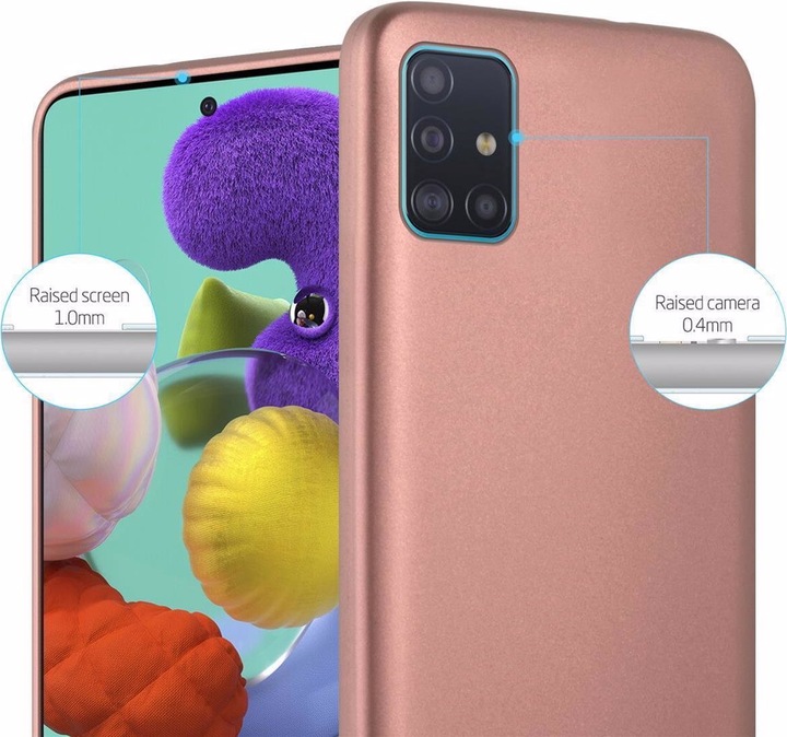 Produktbild Cadorabo TPU Matt Metallic Cover (Samsung Galaxy A51 5G)
