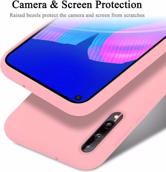 Actual product image Cadorabo TPU Liquid Silicone Case Cover (Huawei P40 Lite E)