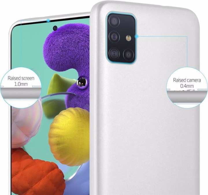 Produktbild Cadorabo TPU Matt Metallic Cover (Samsung Galaxy A51 5G)