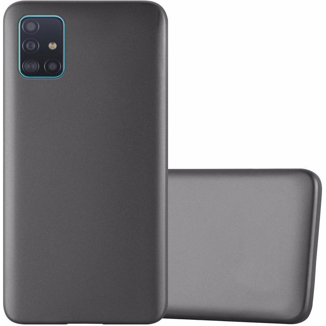Cadorabo TPU Matt Metallic Cover (Samsung Galaxy A51 5G), Smartphone Hülle, Grau