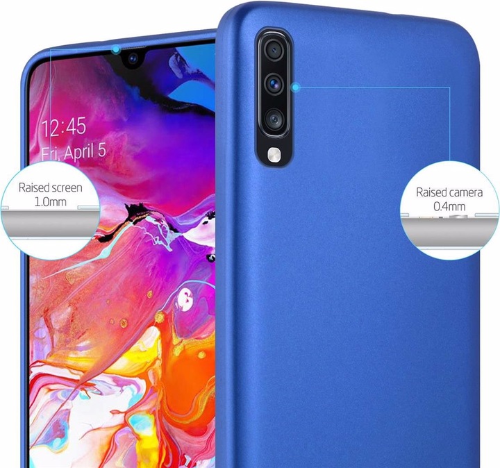 Produktbild Cadorabo TPU Matt Metallic Cover (Samsung Galaxy A70S, Samsung Galaxy A70)