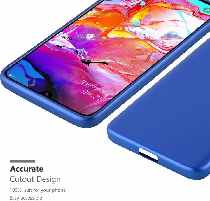 Actual product image Cadorabo TPU Matt Metallic Cover (Samsung Galaxy A70, Samsung Galaxy A70S)