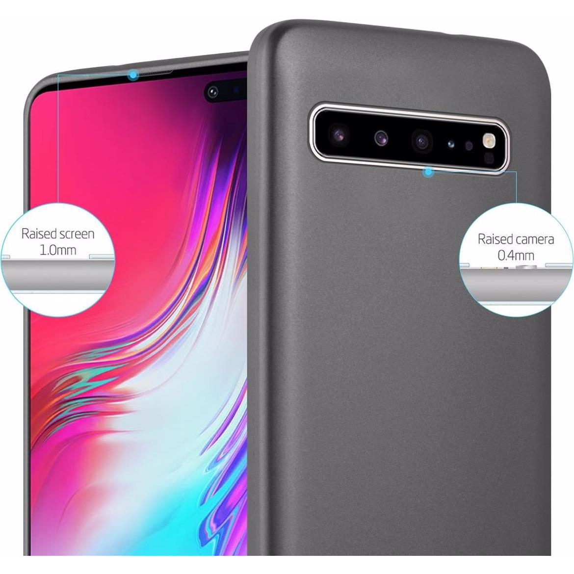 Thumbnail - Cadorabo TPU Matt Metallic Cover (Samsung Galaxy S10 5G), Smartphone Hülle, Grau